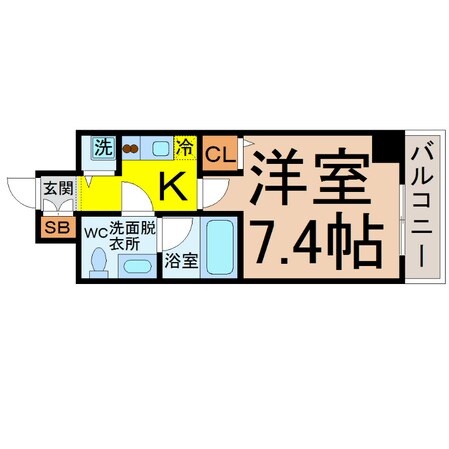 カレント新栄の物件間取画像